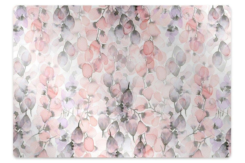 kobercomat.sk Podložka pod kolieskovú stoličku kvety maľované 120x90 cm 